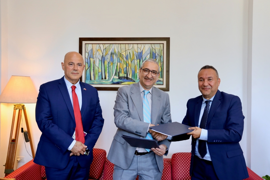Photo Of The Week: Taieb Signs MOU In Tunisia, U.S. Ambassador Bill Bazzi Observes