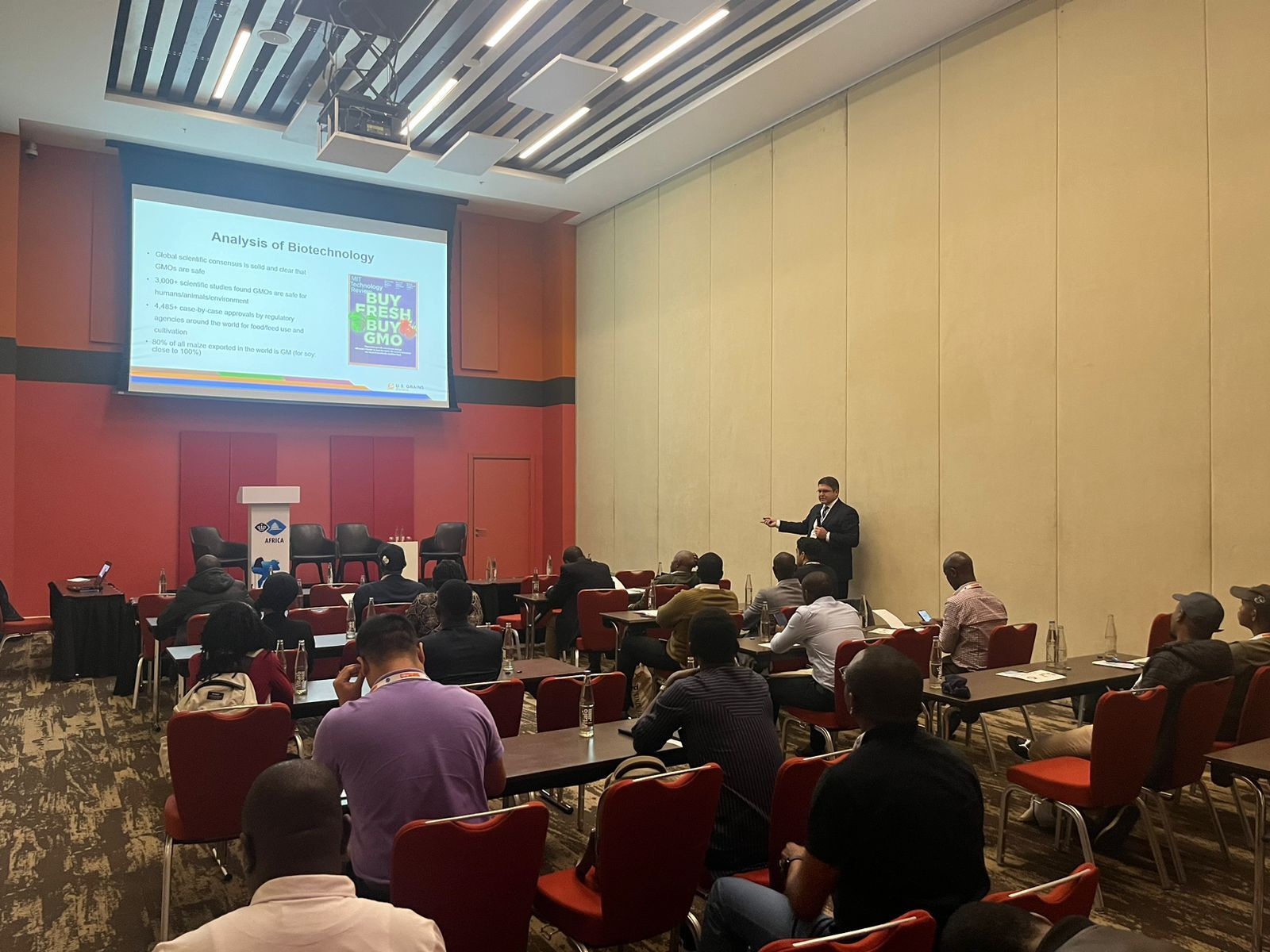 Photo Of The Week: Brandt Shares Biotechnology Updates In Rwanda